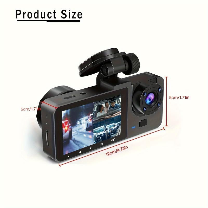 【QPJ】HD Driving Recorder,Super Night Vision, Loop Recording and 64GB Memory Card, Car Charger for Free Automotive Dvr Convenient Cop Dashcam
