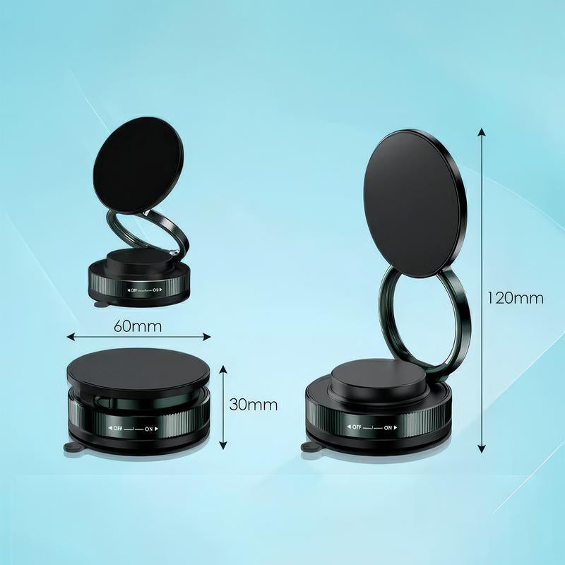 360° Rotating Magnetic Phone Holder with Suction Cup Magsafe-Compatible Mount for Car Mirror Gym or Makeup Use Portable and Adjustable Compatible with Iphone 11 and Newer Models