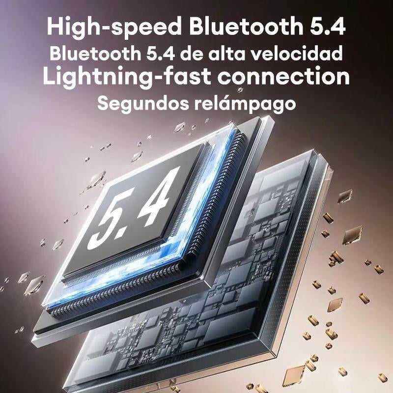 Openair Max Intelligent Earphones, OWS Wireless Multifunction Screen Bluetooth Earphones, Support Playing Music Phone Calls Headphones & Meeting Summary Earbuds