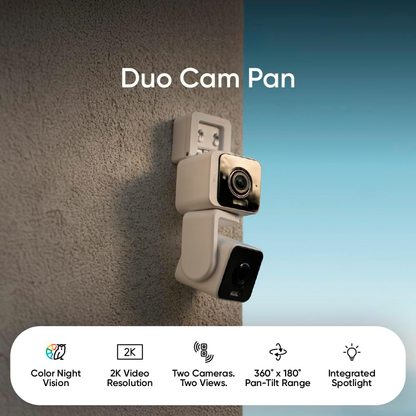 Duo Cam Pan 2K Security Camera