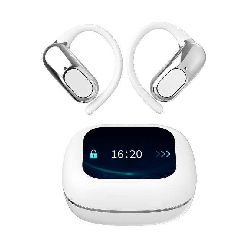 Openair Max Intelligent Earphones, OWS Wireless Multifunction Screen Bluetooth Earphones, Support Playing Music Phone Calls Headphones & Meeting Summary Earbuds