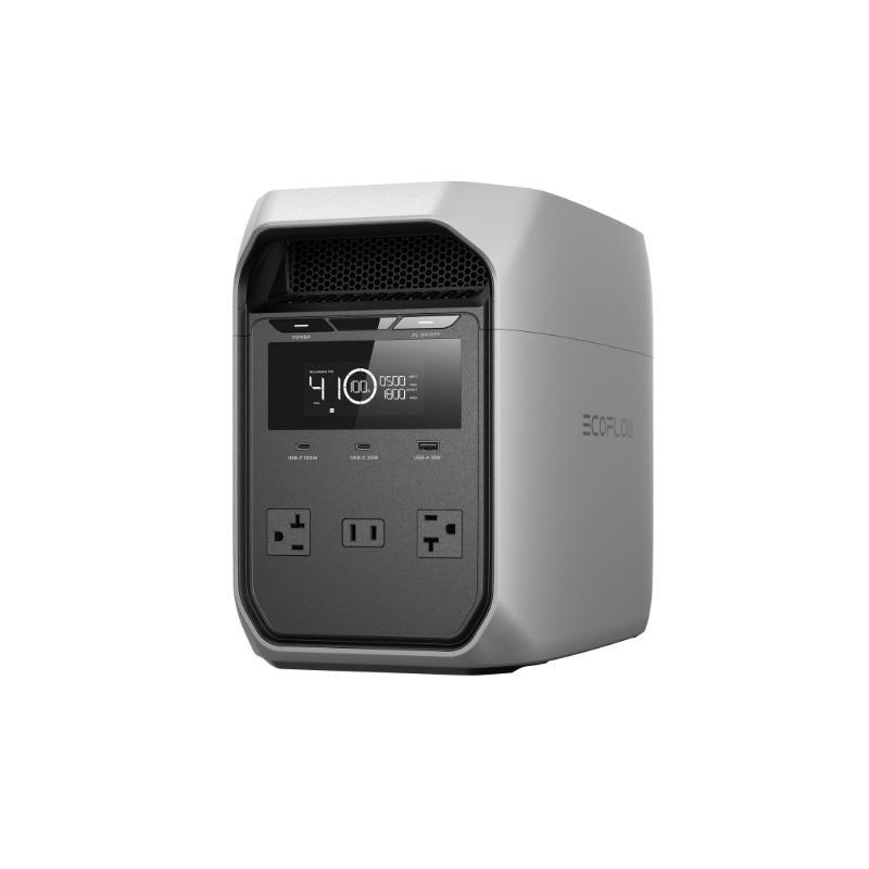 ECOFLOW DELTA 3 Classic Portable Power Station with 220W Solar Panel, Solar Charging, Lifepo4 Battery, 1800W AC/100W USB-C Output