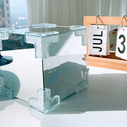 Tulip Night Light LED Decorative Nights Lamp Handmade DIY Tulip Mirror Night Light Tulip Cube Mirror Lamp Flowers Birthday Gifts