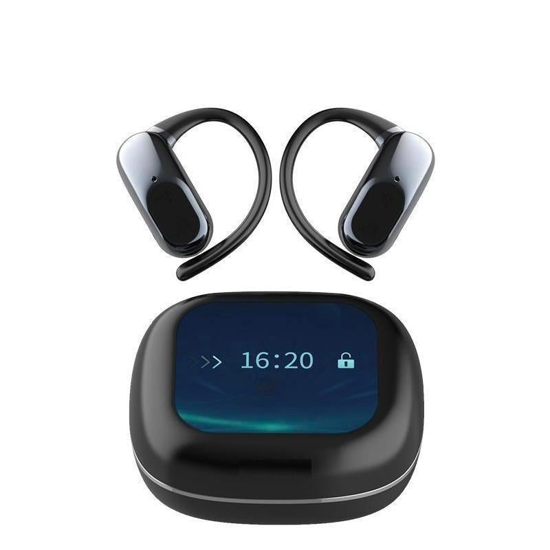 Openair Max Intelligent Earphones, OWS Wireless Multifunction Screen Bluetooth Earphones, Support Playing Music Phone Calls Headphones & Meeting Summary Earbuds